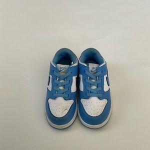 NIKE Kids University Blue Dunk Low Size 9C